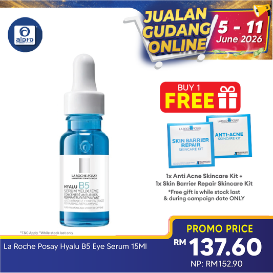 La Roche Posay Hyalu B5 Eye Serum 15ml | Plumps & Repairs Skin Barrier La Roche Posay