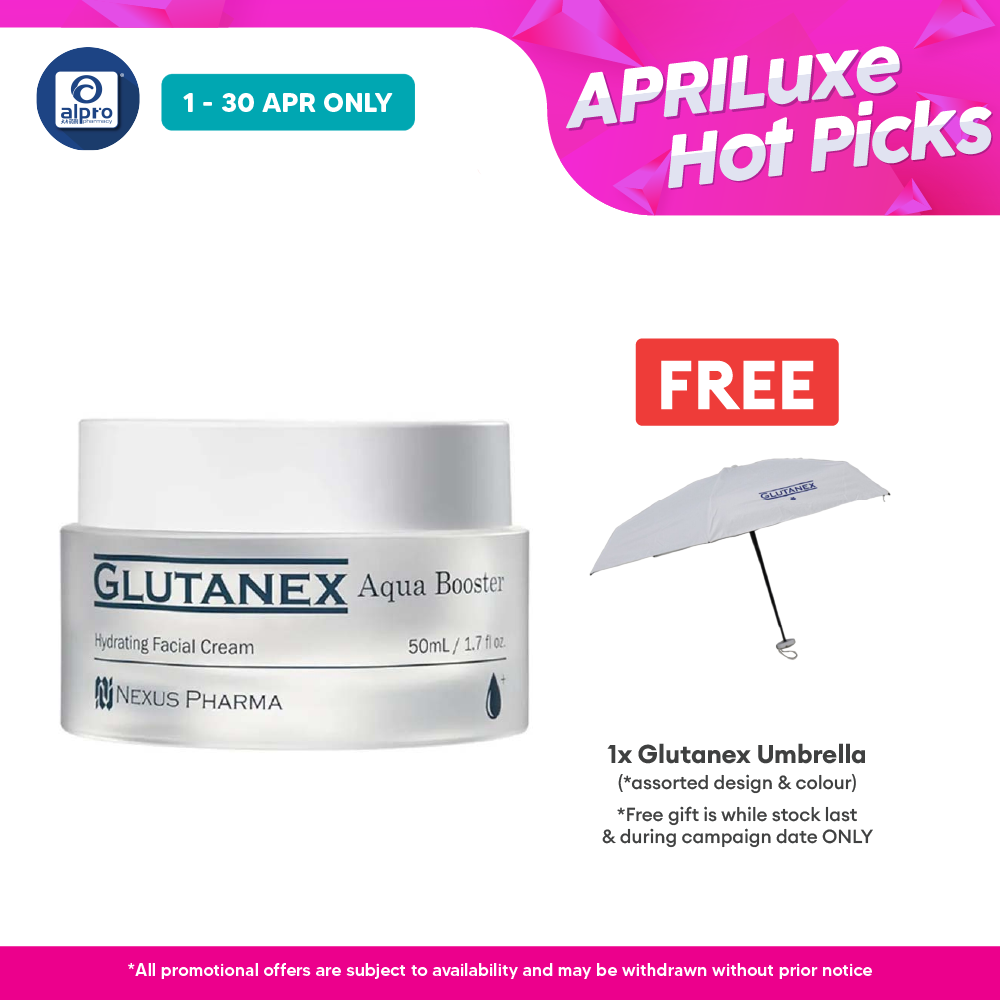 Glutanex Aqua Booster Face Cream 50mL | Hydrating Facial Cream Alpro Pharmacy