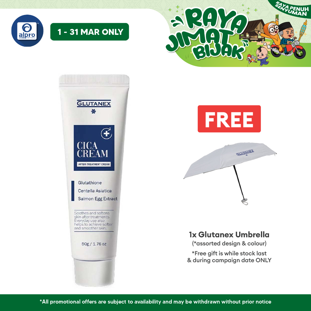 Glutanex Cica Cream 50g | Repairs And Soothes Damaged Skin Glutanex