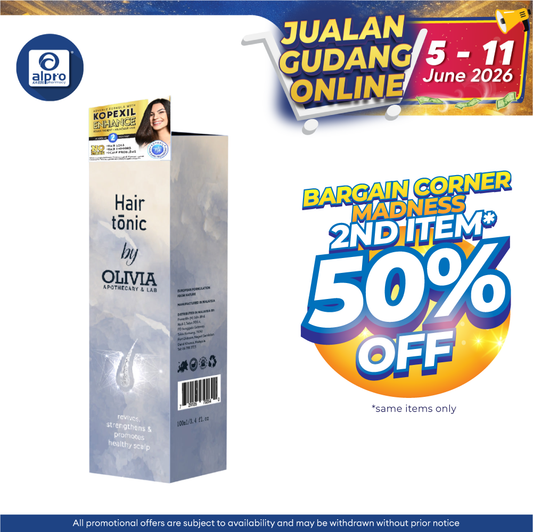 Olivia Hair Tonic By Olivia 100ml | Repair Hair Follicle Root Cells Bawang