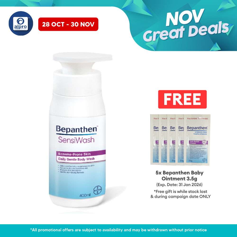 Bepanthen Sensiwash 400ml | For Eczema-prone Skin Bepanthen