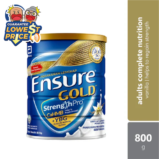 Abbott Ensure Gold Vanilla YBG (Yeast Beta Glucan) 800g | Complete And Balanced Nutrition Ensure