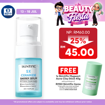 Skintific 5x Ceramide Scientific Power Repairing Essence Serum 20ml Skintific