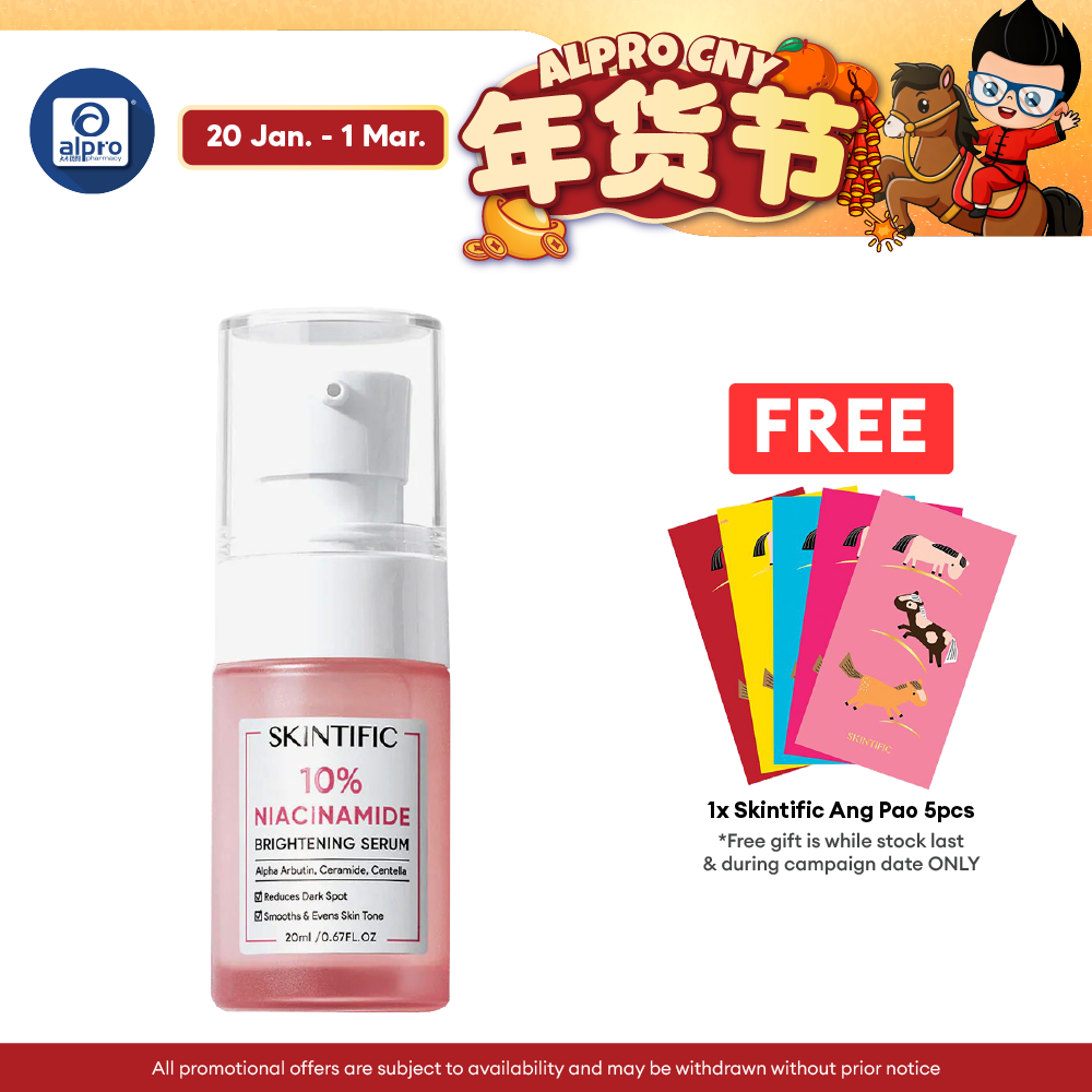 Skintific 10% Royal DSM Niacinamide 7 Days Brightening Booster Serum 20ml | Whitening Glowing Skin