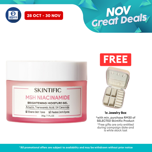 Skintific Novel MSH Niacinamide Brightening Moisture Gel 30g | Fades Dark Spot Alpro Pharmacy