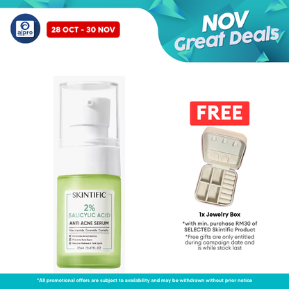 Skintific 2% Salicylic Acid Anti Acne Serum Spot Scars Treatment 20ml Skintific