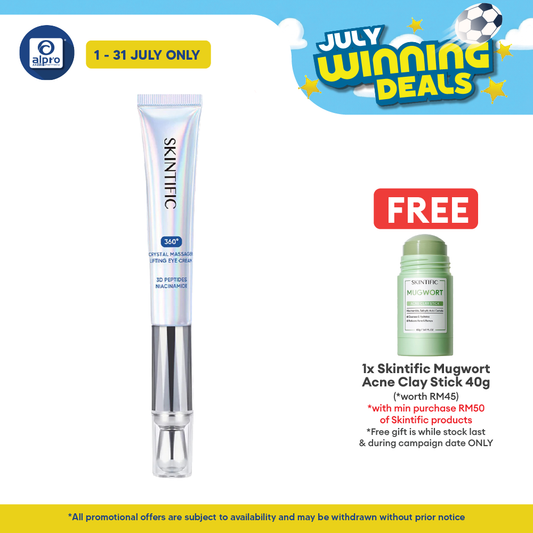Skintific 360 Degree Crystal Massager Lifting Eye Cream 20g Skintific
