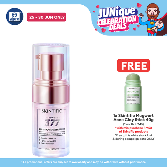 Skintific Symwhite 377 Dark Spot Serum 20ml | Niacinamide Brightening, Moisturizing & Reduce Redness Skintific