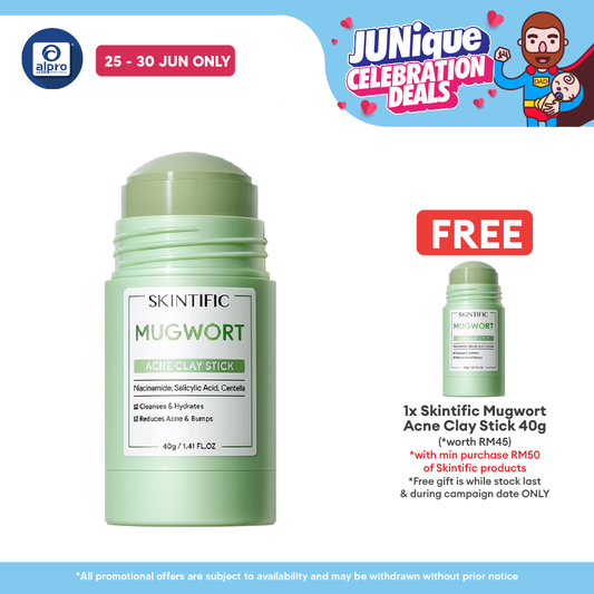 Skintific Mugwort Anti Pores & Acne Clay Mask Stick 40g Skintific