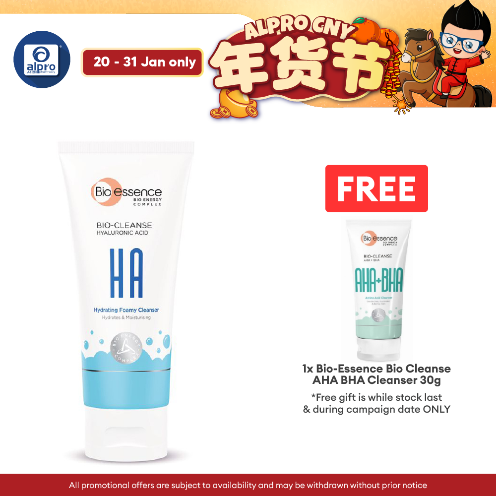 Bio Essence Bio-Cleanse Hyaluronic Acid Hydrating Foamy Cleanser 100g | Hydrates & Moisturizing