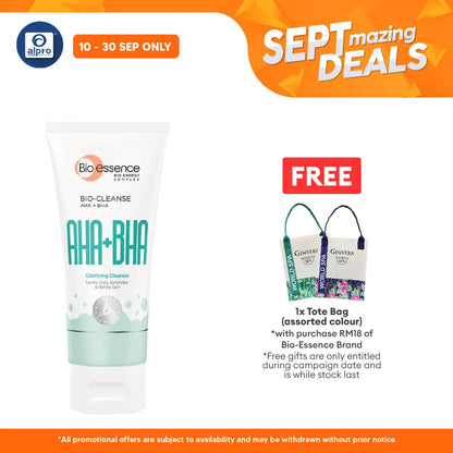 Bio Essence Bio-Cleanse Aha+Bha Clarifying Cleanser 100g | Remove Dullness Alpro Pharmacy