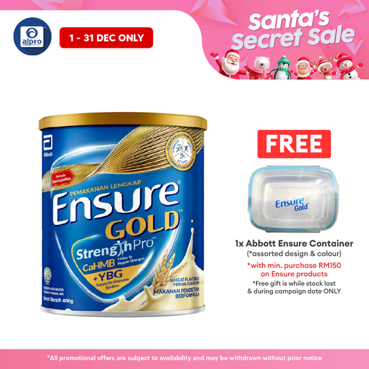 Abbott Ensure Gold Wheat YBG (Yeast Beta Glucan) 400g | Complete And Balanced Nutrition Ensure