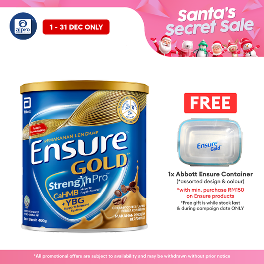 Abbott Ensure Gold Coffee YBG (Yeast Beta Glucan) 400g | Complete And Balanced Nutrition Ensure