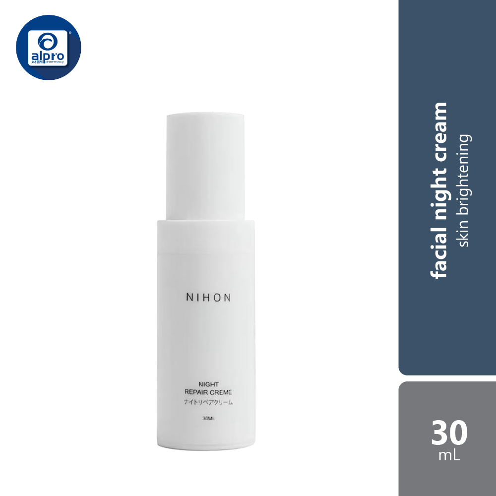 Nihon Night Repair Creme 30ml | Suitable For Dry And Combination Skin Alpro Pharmacy