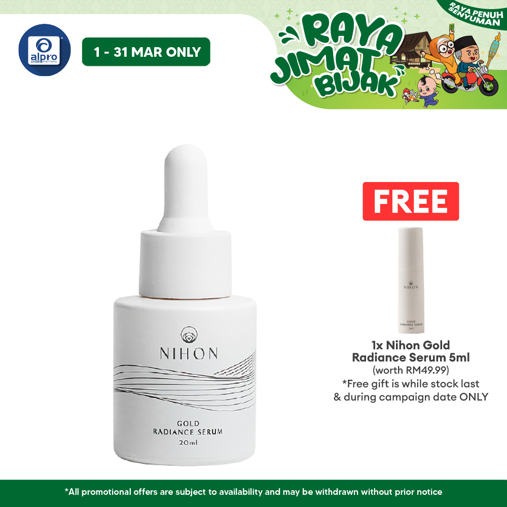 Nihon Gold Radiance Serum 20ml | For All Skin Type Alpro Pharmacy