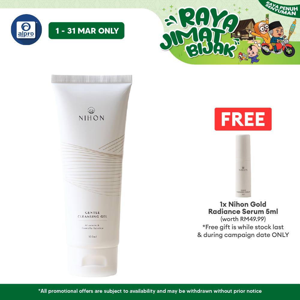 Nihon Gentle Cleansing Gel 100ml | Gentle Hydrating Cleanser Alpro Pharmacy