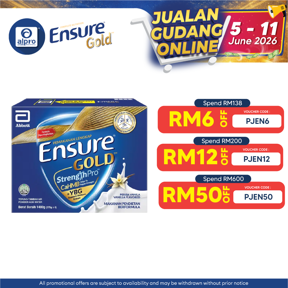 Abbott Ensure Gold Vanilla YBG (Yeast Beta Glucan) 1.48kg | Complete And Balanced Nutrition Ensure