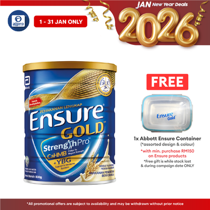 Abbott Ensure Gold Wheat YBG (Yeast Beta Glucan) 800g | Improved Formula Ensure