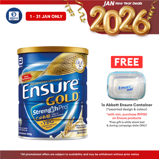 Abbott Ensure Gold Wheat YBG (Yeast Beta Glucan) 800g | Improved Formula