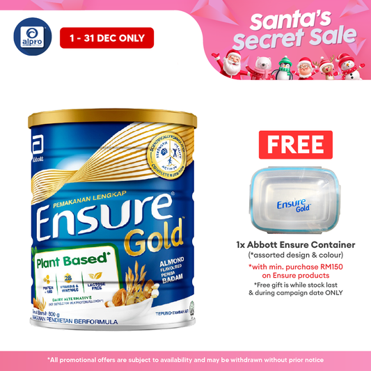 Abbott Ensure Gold Almond (Plant Based) 800g | Complete And Balanced Nutrition Ensure