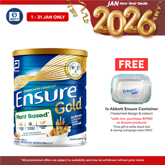 Abbott Ensure Gold Almond (Plant Based) 800g | Complete And Balanced Nutrition