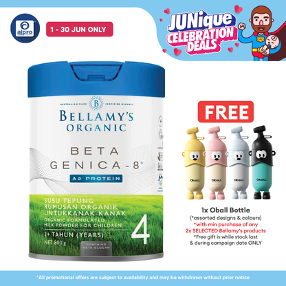 Bellamy's Beta Genica-8 Stage 4 Junior Milk Drinks (800g) | For 2+ Years Of Age BELLAMY'S