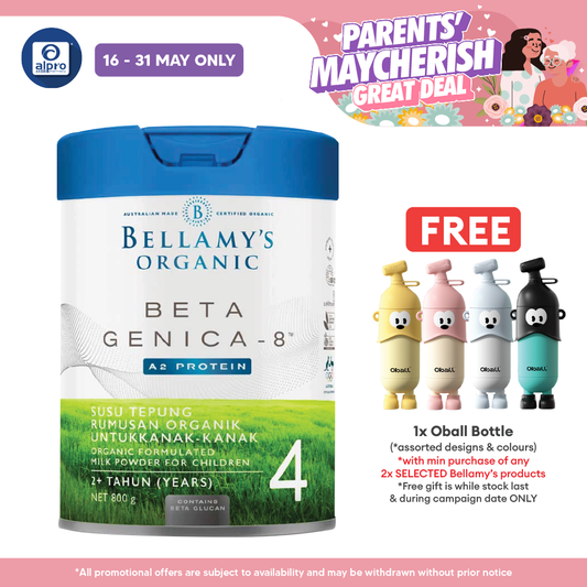 Bellamy's Beta Genica-8 Stage 4 Junior Milk Drinks (800g) | For 2+ Years Of Age BELLAMY'S