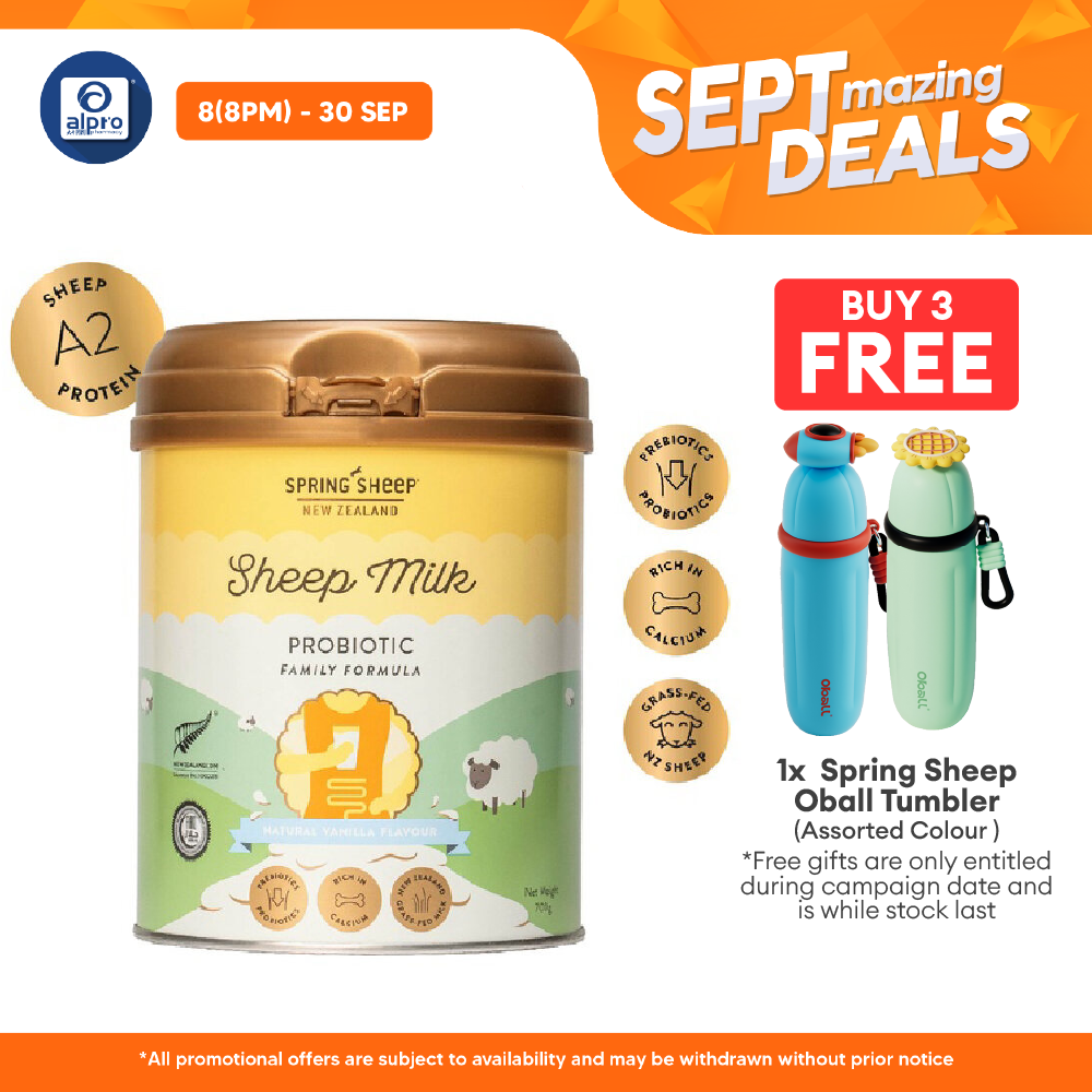 Spring Sheep Milk Probiotic Vanilla Flavour 700g | Suitable for Whole Family Alpro Pharmacy