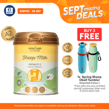 Spring Sheep Milk Probiotic Vanilla Flavour 700g | Suitable for Whole Family Alpro Pharmacy
