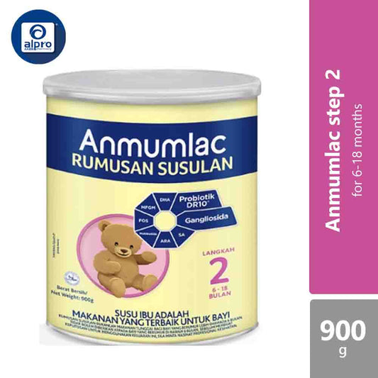 Anmumlac Step 2 Milk Formula Tin 900g | For 6-18 Months Alpro Pharmacy
