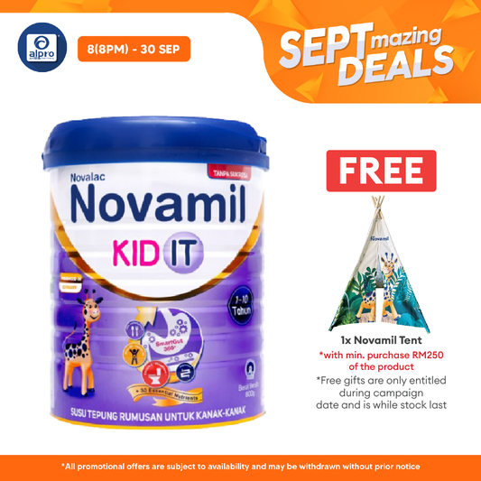 Novalac Novamil Kid IT 800g | With SmartGut360° & 30 Essential Nutrients with Omega 3 & Omega 6 Novalac