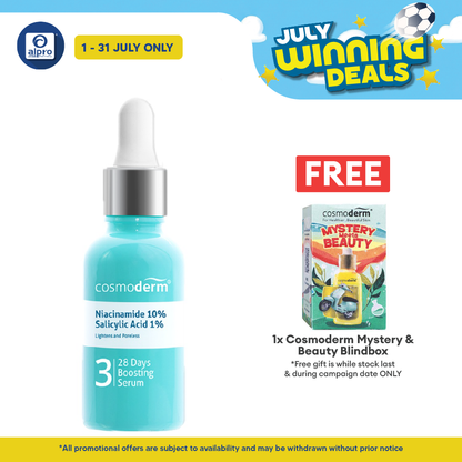 Cosmoderm Niacinamide 28 Day Boosting Serum 15ml | Improve Brighten Skin Tone Cosmoderm
