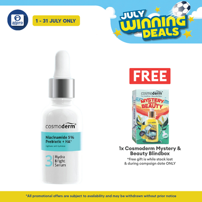 Cosmoderm Niacinamide Hydra Bright Serum 30ml | Best To Soothe And Lighten Skin Cosmoderm
