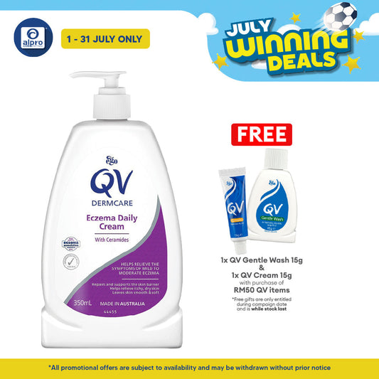Qv Dermcare Daily Cream With Ceramide 350ml | Reinforced Skin Alpro Pharmacy
