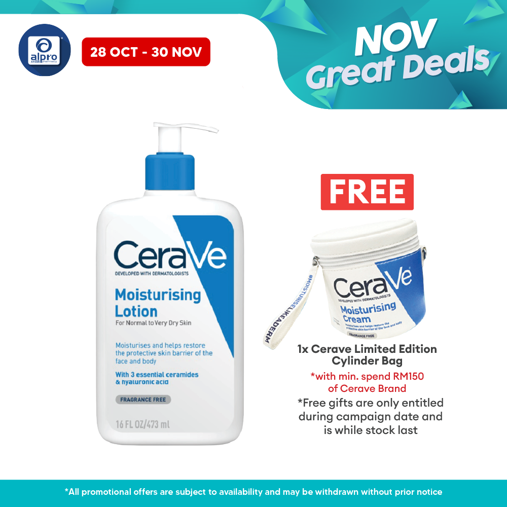 Cerave Daily Moist Lotion 473ml |  Helps Hydrate The Skin Cerave