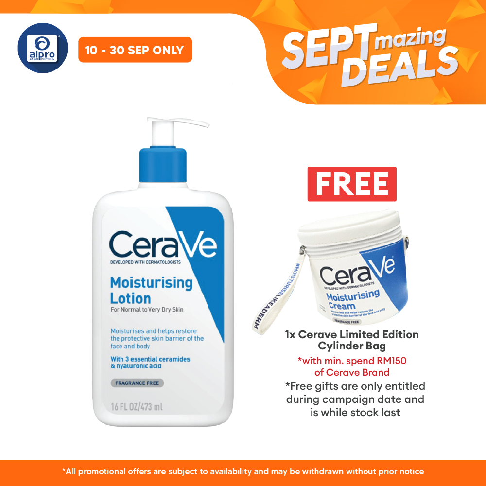 Cerave Daily Moist Lotion 473ml | Helps Hydrate The Skin Alpro Pharmacy