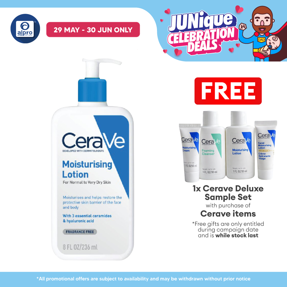 Cerave Daily Moist Lotion 236ml | Helps Hydrate The Skin Cerave