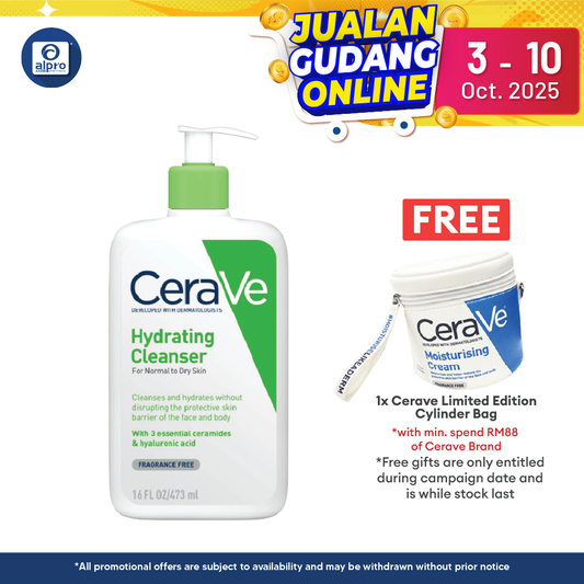 Cerave Hydrating Cleanser 473ml | Cleanses And Hydrates Alpro Pharmacy