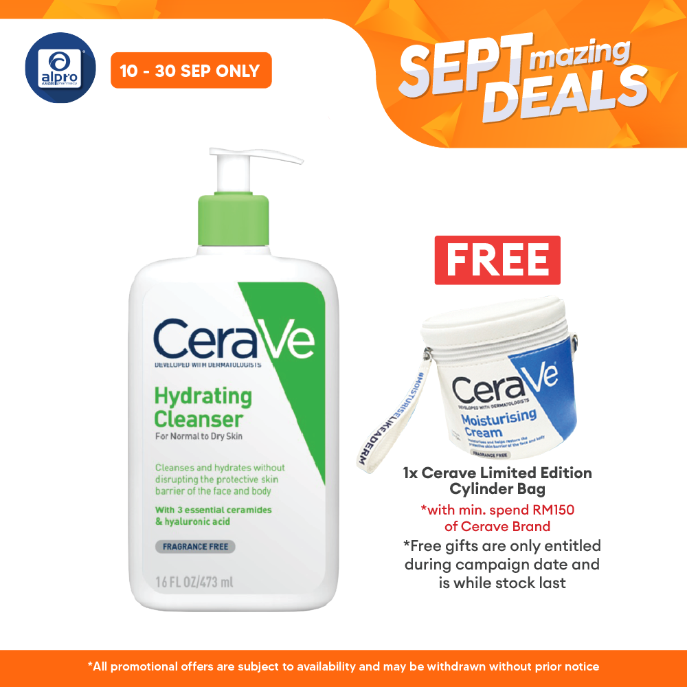 Cerave Hydrating Cleanser 473ml | Cleanses And Hydrates Alpro Pharmacy