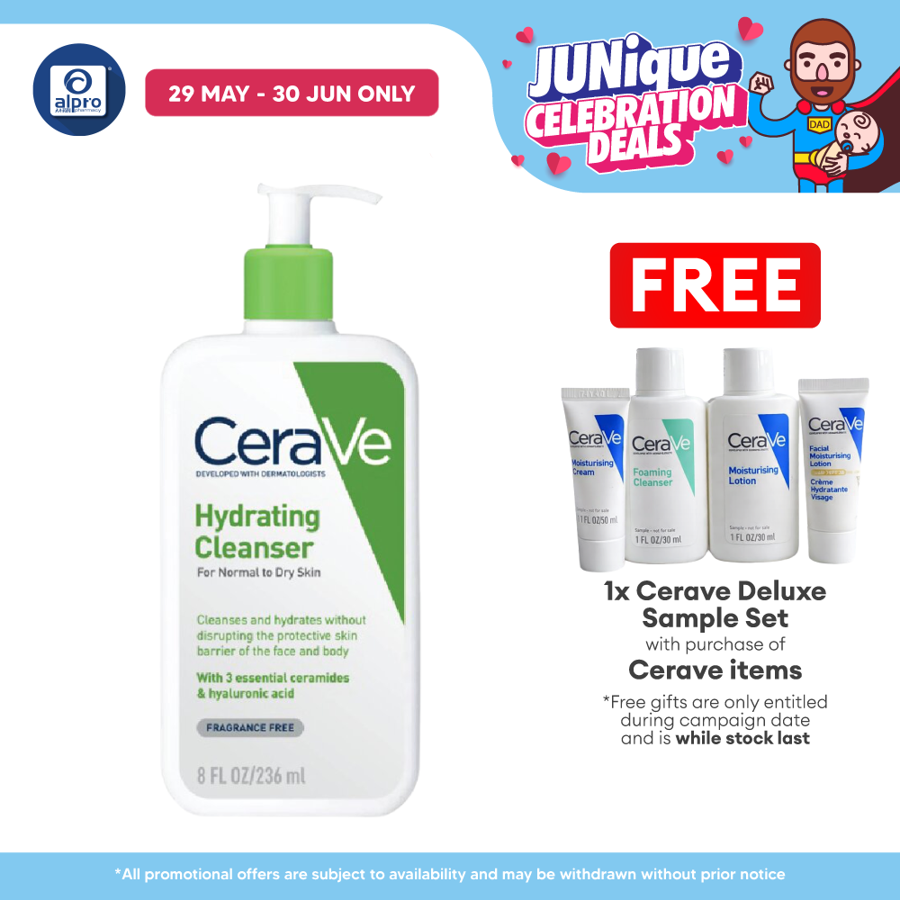 Cerave Hydrating Cleanser 236ml | Cleanses And Hydrates Cerave
