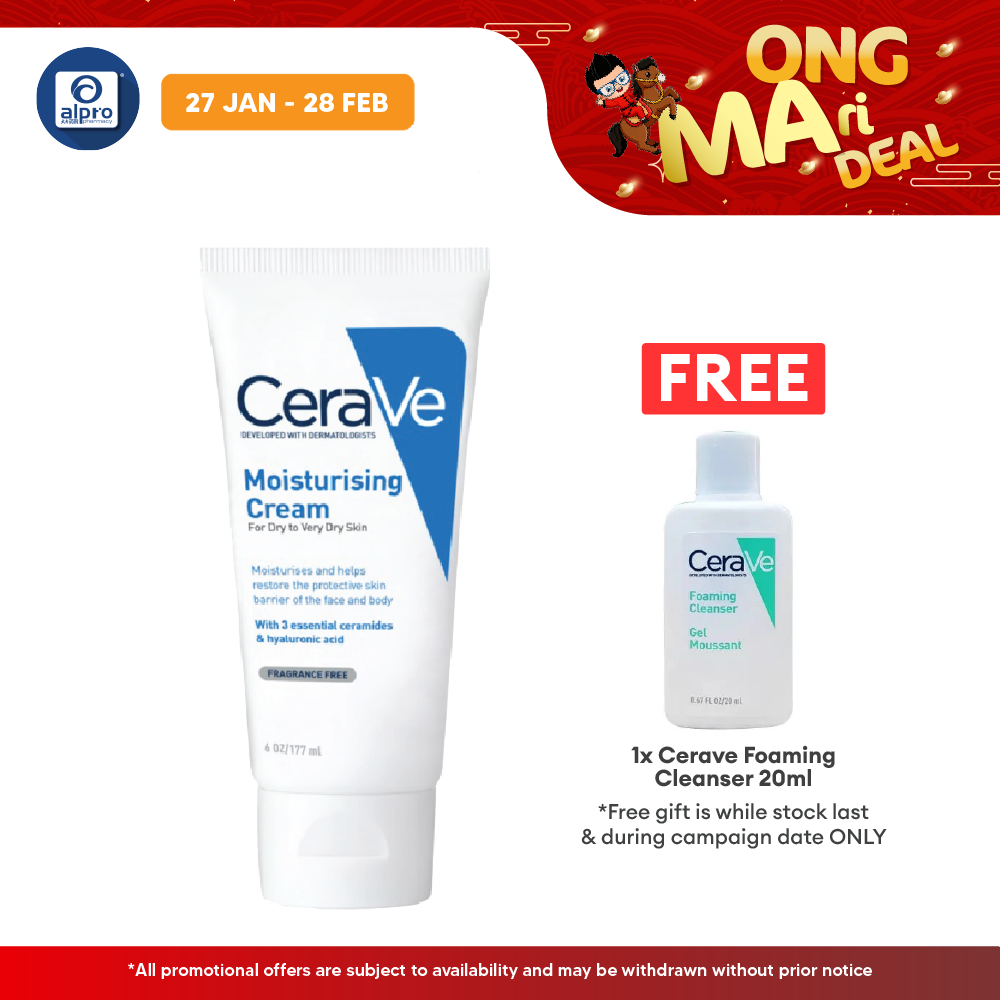 Cerave Moisturizing Cream 177ml | Restore The Look And Feel Of Smooth Cerave