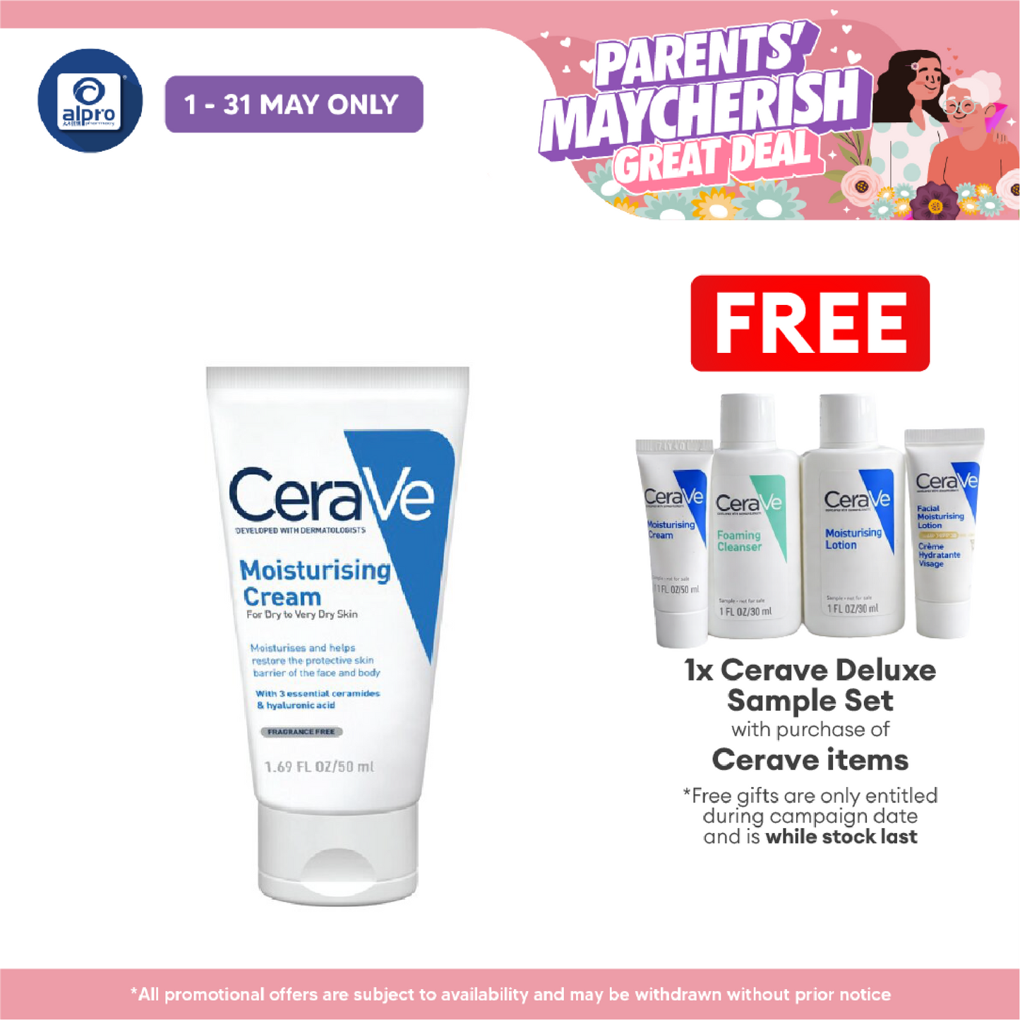 Cerave Moisturizing Cream 50ml | Restore The Look And Feel Of Smooth Cerave