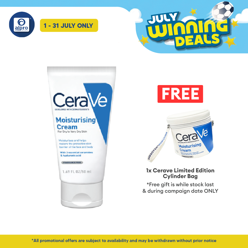 Cerave Moisturizing Cream 50ml | Restore The Look And Feel Of Smooth Cerave