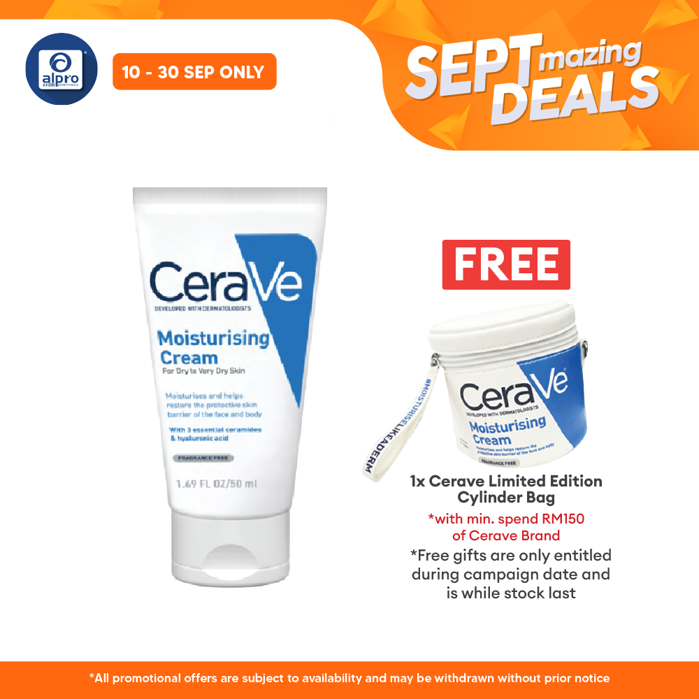Cerave Moisturizing Cream 50ml | Restore The Look And Feel Of Smooth Cerave