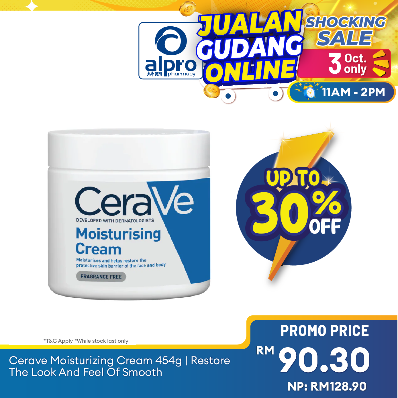 Cerave Moisturizing Cream 454g | Restore The Look And Feel Of Smooth Cerave