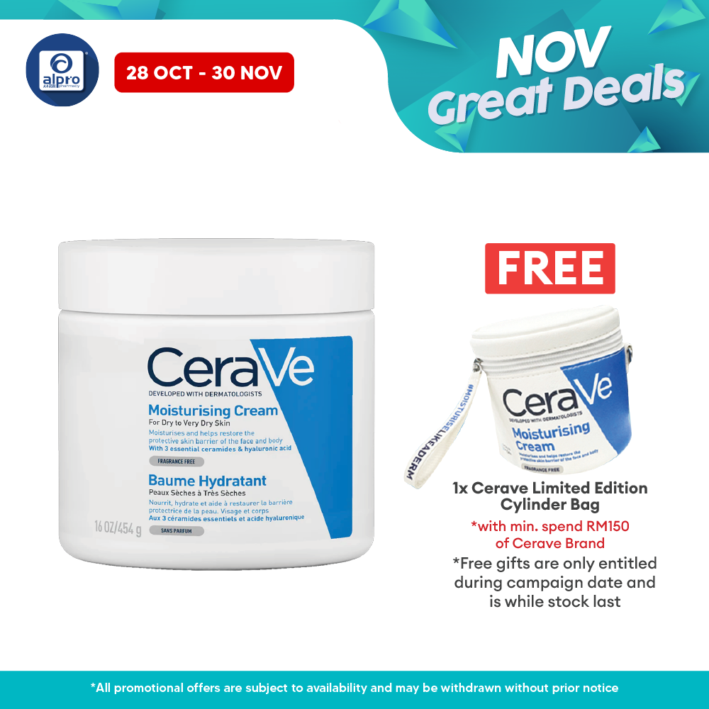 Cerave Moisturizing Cream 454g | Restore The Look And Feel Of Smooth Cerave