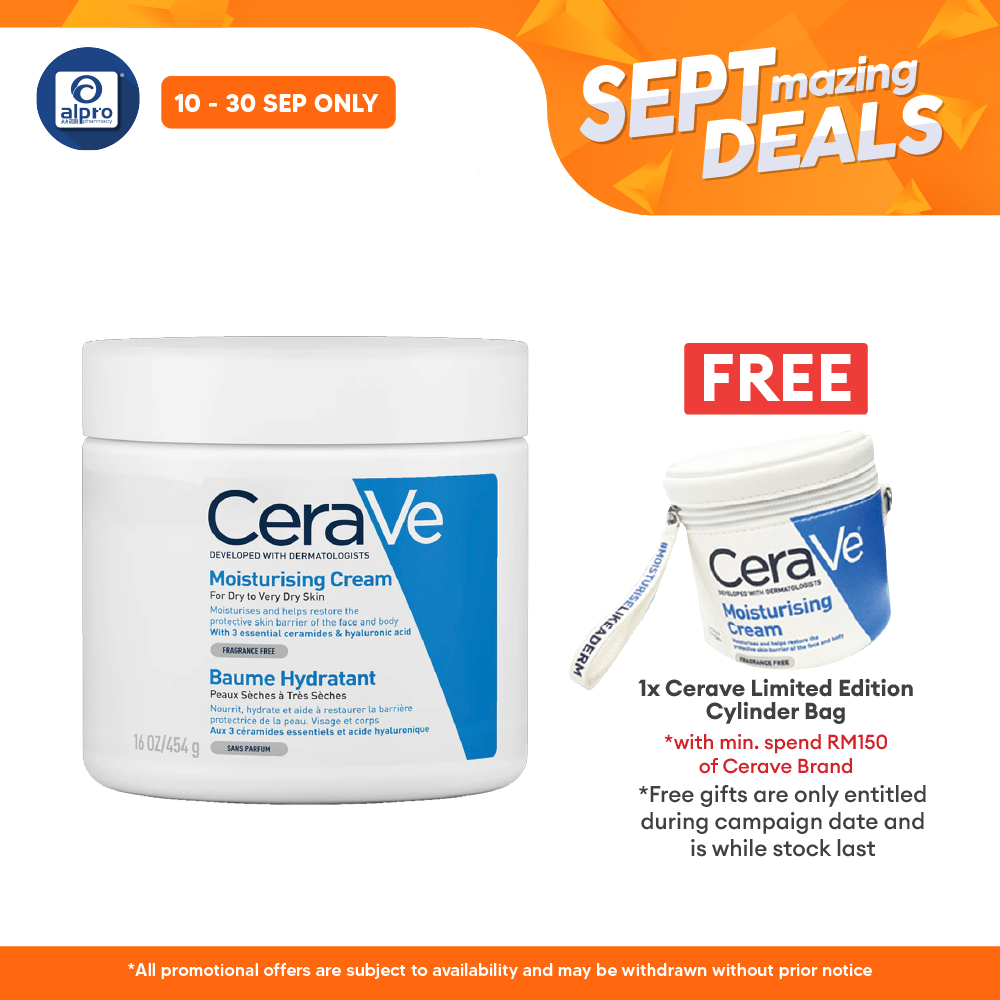 Cerave Moisturizing Cream 454g | Restore The Look And Feel Of Smooth Alpro Pharmacy
