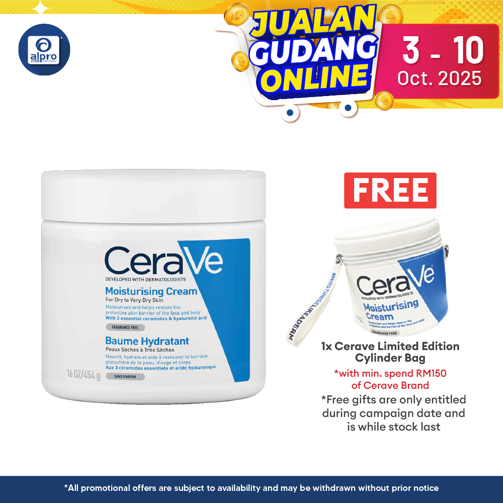 Cerave Moisturizing Cream 454g | Restore The Look And Feel Of Smooth Cerave