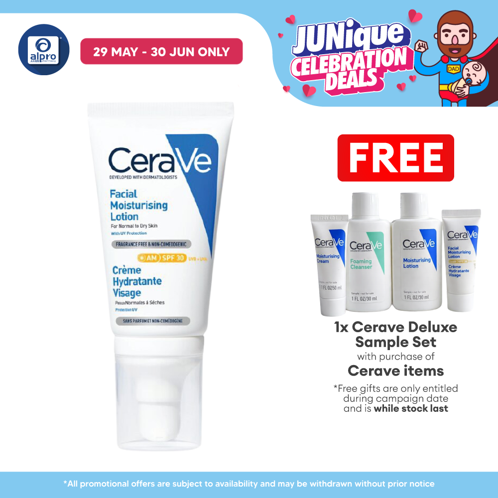 Cerave AM Facial Moisturizer Lotion 52ml | Moisturizes And Protects The Skin UV Cerave