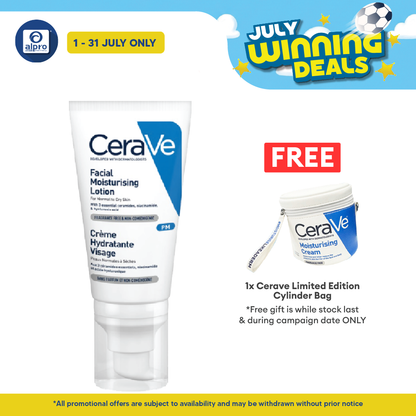 Cerave PM Facial Moisturizer Lotion 52ml | Helps Restore Skin's Protective Barrier Cerave